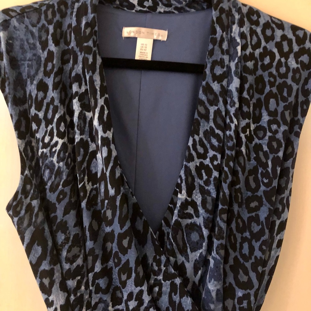 NWT - London Times Leopard Print dress size 12